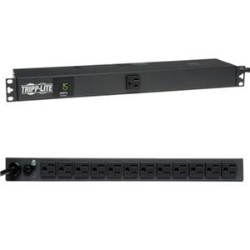 TRIPP LITE Pdu Metered 120V 15A 5-15R 13 Outlet 5-15P Horizontal 1Urm 13 X Nema 5-15R Zero U Vertical Rackmount, 1U Rack