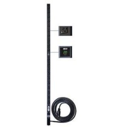 TRIPP LITE Metered Pdu, 20A, 28 Outlets (5-15/20R), 120 V, L5-20P/5-20P Adapter, 15 Ft. Cord, 0U Vertical Rack-Mount Pow