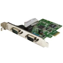 STARTECH Pex2S1050 PCi Express Serial Card 2 Port Dual Channel 16C1050 Uart Serial Port PCie Card Serial Expansion Card