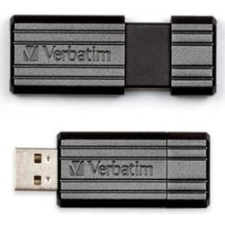 VERBATIM Pinstripe 16GB USB 2.0 Flash Drive Model 49063