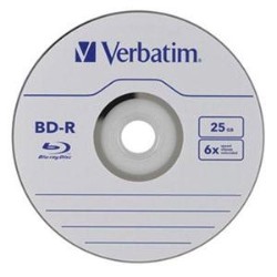VERBATIM Bd-R 25GB 6X With Branded Surface 50Pk Spindle 98397