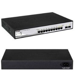 D-LINK Websmart Gigabit Switch. 8-Port Gigabit Poe Switch With 2 Sfp.lifetime Warranty Dgs-1210-10P