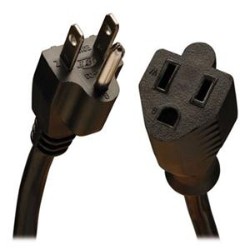 TRIPPLITE Heavy-Duty Power Extension Cord 15A, 14Awg (Nema 5-15P to Nema 5-15R) 10-Ft.(P024-010)