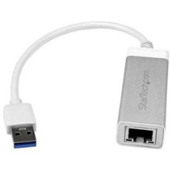 STARTECH Add A Gigabit Ethernet Port to Your Macbook Chromebook Or Tablet USB Ethernet Nic Network Adapter With F In Silver