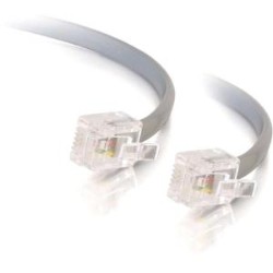 CABLES TO GO C2G/ 02970 Rj11 Modular Telephone Cable (7 Feet/ 2.13 Meters) In Silver