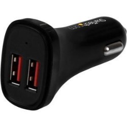 STARTECH Charge Two Tablets Simultaneously In Your Car 2 Port USB Car Charger Tablet Car Charger Dual Port Car Charger U