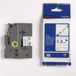 BROTHER 6MM Heat Shrink Tape Blk Wht Hse211