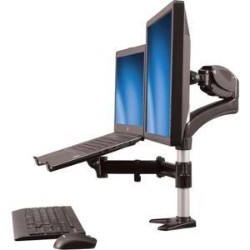 STARTECH Raise Your Laptop & Monitor Off Your Desk to Create A Dual-Display Workspace And Increase Productivity Single M