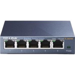 TP LINK Tp-Link Tl-Sg105 Unmanaged 5-Port Gigabit Desktop Switch, Metal Case, Power-Saving
