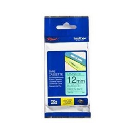 BROTHER Black On Laminated Tape(12Mm) Tze731 In Green