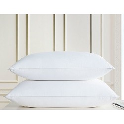 TWIN DUCKS INC. Twin Ducks Florence Goose Down Pillow 340 Thread Count (Queen Firm Level) In White