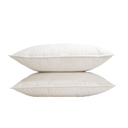 TWIN DUCKS INC. Twin Ducks Milan European Down Pillow 340 Thread Count (King Firm Level) In White