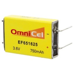 OMNICEL 3.6V 750 Mah (Ef651625 / Ltc-7Pn) Prismatic High Energy Lithium Battery