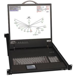 TRIPPLITE 16-Port Cat5 1U Rack-Mount 1+1 User Console Kvm Switch With 19-In. Lcd And Ip Remote Access (B070-016-19-Ip)