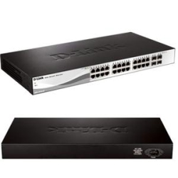 D-LINK Websmart Gigabit Switch. 24-Port Gigabit Switch With 4 Sfp .lifetime Warranty Dgs-1210-28