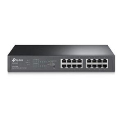 TP LINK Tp-Link Tl-Sg1016Pe 16-Port Gigabit Rackmount Easy Smart Web-Managed Poe+ Switch, 8-Port, 802.11At, 110W