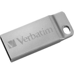 VERBATIM 16GB Metal Executive USB 2.0 Flash Drive 98748 In Silver
