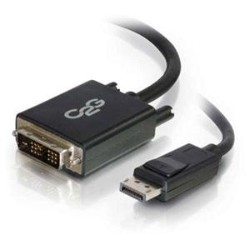 C2G CANADA 6Ft Displayport Male to Single Link Dvi-D Male Adapter Cable (Dp Todvi) 54329 In Black