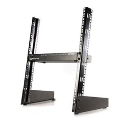 STARTECH Mount Smaller Rack Mountable Devices Right At Your Desk With This Lightweight 12U 2 Post Desktop Rack Desktop R