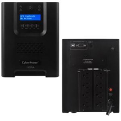 CYBERPOWER CANADA Smart App UPS 1500Va Tower 15A 8Out 5-15R Lcd Avr Sinewave 3Yr Pr1500Lcd