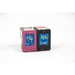 C1 Gotoners Generic Packaged 2Pk Compatible 63Xl And Tri-Color Ink Cartridges for HP Deskjet 1112, 2130, HP Envy 4511, 4516, HP Officejet 3830