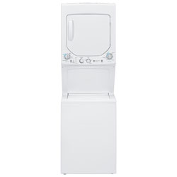 GE 2.6 Cu. Ft. Electric Washer & Dryer Laundry Centre (GUD24ESMMWW) - White