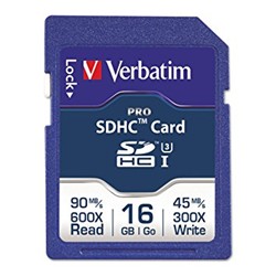 VERBATIM 16GB Sdhc Class 10 Memory Card (98046)