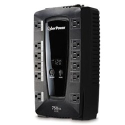 CYBERPOWER CANADA Avrg750Lcd 750Va Compact 120V 5-15P Line-Int 12Out 5-15R 3Yr Warr