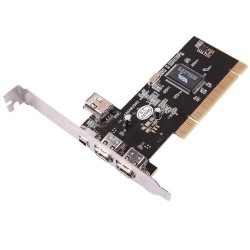 AXGEAR Ieee 1394 Firewire 4/6 Pin 4 Ports High Speed PCi Card for PC