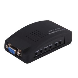 AXGEAR Av Rca Composite S-Video to VGA Converter Adapter Wide Sc0N