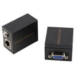 AXGEAR VGA Over Cat5E Extender VGA Through Rj45 Cat6 Network Extension With Audio Up to 200Ft 60M