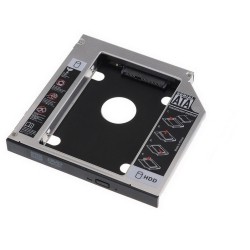 AXGEAR SATA 2Nd HDD SSD Hard Drive Caddy for 12.7MM Universal CD / DVD-Rom Optical Bay