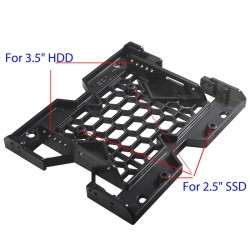 AXGEAR 2.5 Inch / 3.5 Inch Hard Drive to 5.25 Inch Drive Bay Mounting Bracket SSD Laptop HDD to DVD-Rw Slot