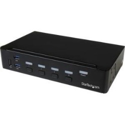 STARTECH Sv431Dpu3A2 4-Port Displayport Kvm Switch Dp Kvm Switch With Built-In USB 3.0 Hub for Peripherals 4K 30Hz