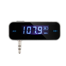 AXGEAR Wireless 3.5MM Fm Transmitter for Car Aux Mp3 Mp4 Ipod Iphone Hands Free