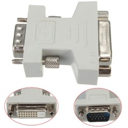 AXGEAR Dvi-I Female Analog 24+1 to VGA Male 15-Pin Connector Adapter Converter