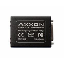 AXXON Lf1108Kb 1 Port USB to 4 Ports Rs232 Serial Adapter W/ Quadplex Cable 12" HD44M-Db9M-4