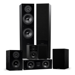 FLUANCE Elite High Definition Surround Sound Home Theater 7.0 Channel System - Ash (Sx70Br) In Black