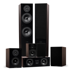 FLUANCE Elite High Definition Surround Sound Home Theater 7.0 Channel System - Natural Walnut (Sx70Wr)