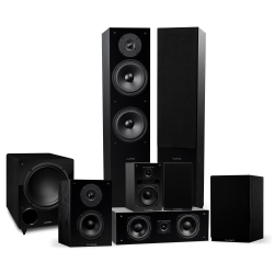 FLUANCE Elite High Definition Surround Sound Home Theater 7.1 Channel System - Ash (Sx71Br) In Black