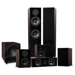 FLUANCE Elite High Definition Surround Sound Home Theater 7.1 Channel System - Natural Walnut (Sx71Wr)