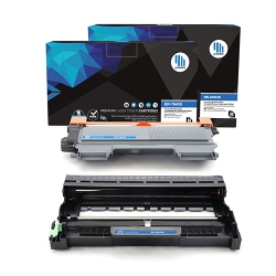 GOTONERS 2Pk Brother New Compatible Tn-450 Bk Dr-420 Toner And Drum Set Hl-2130/2210, Mfc-7360/7860, Dcp-7055/7060 In Black