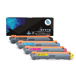 GOTONERS 4Pk Brother New Compatible Tn-221 (Tn221) Bk Tn-225 (Tn225) Cmy High Yield Color Toner Set for Hl-3140Cw, Mfc-9130Cw