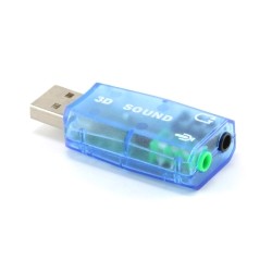 AXGEAR USB Sound Card External Audio Stereo Adapter for Desktop Laptop Notebook Computer PC
