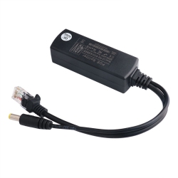 AXGEAR Active Poe Splitter Power Over Ethernet 48V to 12V 2.4A Compliant Ieee802.3