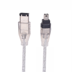 AXGEAR Ieee Firewire 1394 Cable 4 Pin to 6 Pin 4-6 Pin Link Cable Wire 2.5 Ft