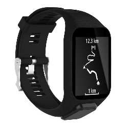 STRAPSCO Replacement Band Strap for Tomtom Runner 2 & 3 Watch In In Black