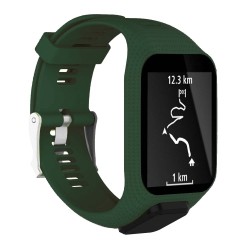 STRAPSCO Replacement Band Strap for Tomtom Runner 2 & 3 Watch In Army In Green