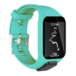 STRAPSCO Replacement Band Strap for Tomtom Runner 2 & 3 Watch In Mint In Green