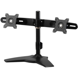 AMER NETWORKS Mounts Stand Based Dual Monitor Mount. Up to 24", 26.4Lb Monitors (Amr2S)